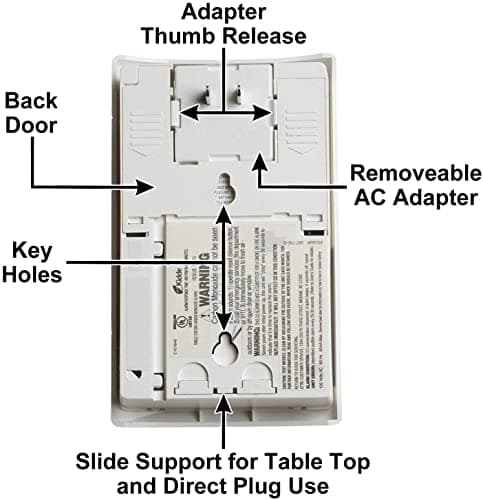 Kidde Carbon Monoxide Detector, Plug In Wall with 9-Volt Battery Backup, Digital LED Display - 2 Pack 8