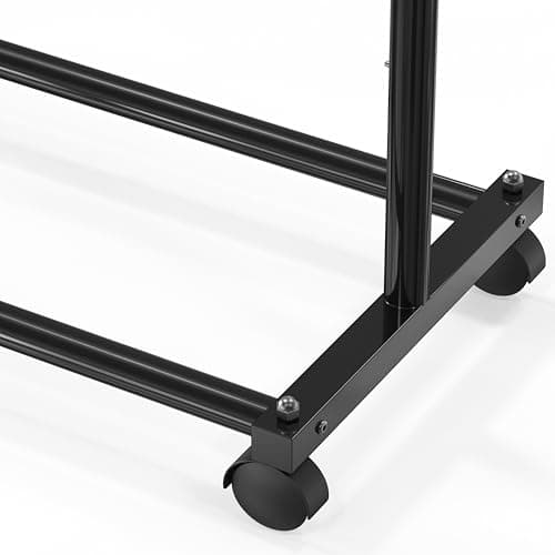 Simple Houseware Standard Rod Garment Rack, Black 6