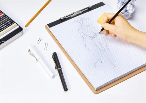 Amazon Basics Hardboard Office Clipboard, Low-Profile, Letter Size, 9" x 12.5", Brown, 6-Pack 7