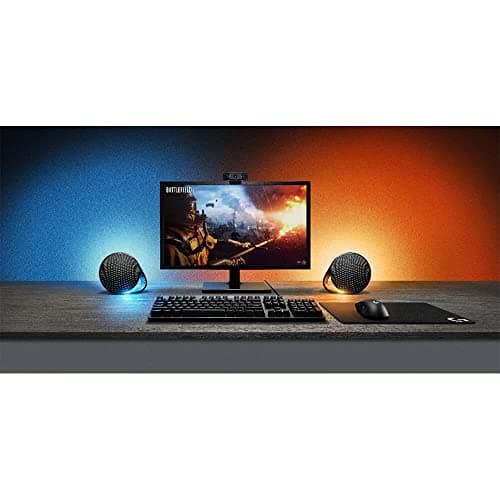 Logitech G560 PC Gaming Speaker System with 7.1 DTS:X Ultra Surround Sound, Game Based LIGHTSYNC RGB, Two Speakers and Subwoofer, Bluetooth, USB, Immersive Gaming Experience - Black 7