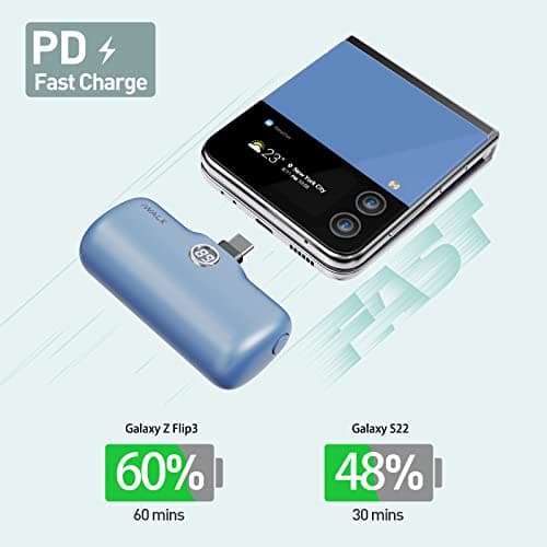 iWALK USB-C Portable Charger for iPhone 15/16, Mini 20W 4,800mAh Wireless Power Bank Fast Charging Travel Battery Pack Compatible with iPhone 17/16/15/15 Plus/15 Pro/15 Pro Max, Andriod Phone Samsung 3