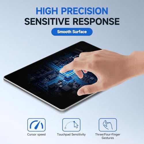 Homiguar Wired Trackpad for Windows 10/11, Portable Multi-Touch High-Precision Touchpad Mouse with Multi-Gesture, Ultra-Slim Design, Compatibility for PC, Laptop & Computers (Black) 5