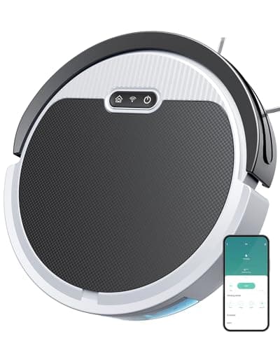 Dyrabitick V3 Robot Vacuum and Mop, 3 in 1 Combo Cleaner for Home with Pet Hair and Hard Floor, 5000Pa Suction, 120 Mins Run Time,Large Dust Box & Super Thin Body, Self-Charging,App + Alexa
