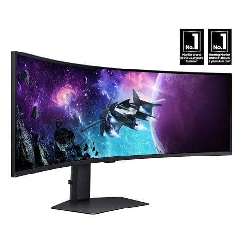 SAMSUNG 49" Odyssey G9 (G95C) Series DQHD 1000R Curved Gaming Monitor, 240Hz, 1ms(GtG), DisplayHDR 1000, AMD FreeSync Premium Pro, Eye Saver Mode, Auto Source Switch+, LS49CG950ENXZA, 2024 3
