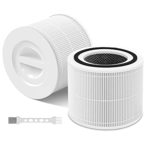 Doifyn 2 Pack Core 300 Replacement Filter for LEVOIT Core 300/Core 300S/Core 300-P Air Purifier,3-in-1 Core 300S Replacement Filter,Compare to Part No. Core 300-RF,White