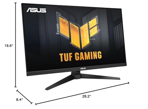 ASUS TUF Gaming 32” (31.5-inch viewable) 1080P Gaming Monitor (VG328QA1A) - Full HD, 170Hz, 1ms, Extreme Low Motion Blur, FreeSync Premium, Eye Care, Shadow Boost, HDMI, Tilt Adjustable 12