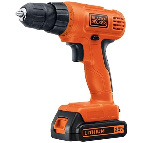 BLACK+DECKER 20V MAX POWERCONNECT Power Drill Cordless Drill Driver Electric Screwdriver with 30 Piece Bit Set, Battery and Charger Included (LD120VA) 8