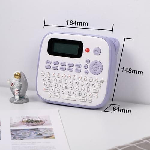 Vixic Label Maker Machine with Tapes, D210S Portable Label Maker, Label Machine with USB-C to Stay Powered, Labeler Features Chain Print to Reduce Label Wastes for Home Kids Items Office Organization 8