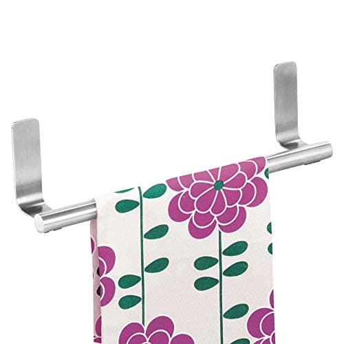 iDesign 82700 Forma Self-Adhesive Towel Bar Holder for Bathroom, Kitchen Walls, Cabinets, Above Counters, Set of 1, Brushed Stainless Steel 3