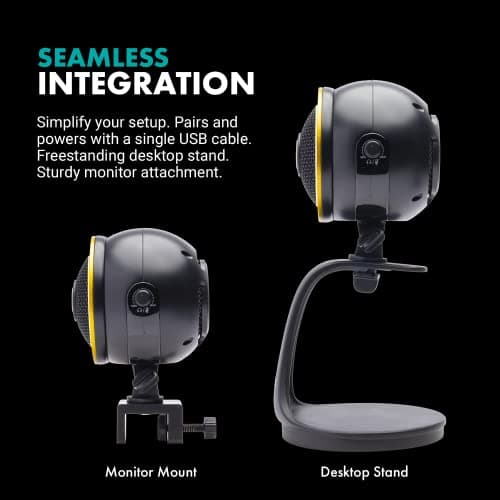 Movo WebMic HD Pro All-in-One Webcam with Microphone and Ring Light- 1080p HD Camera, Pro Cardioid Condenser Microphone, LED Ring Light -HD Webcam for Streaming, Video Conferencing, Recording, Gaming 7