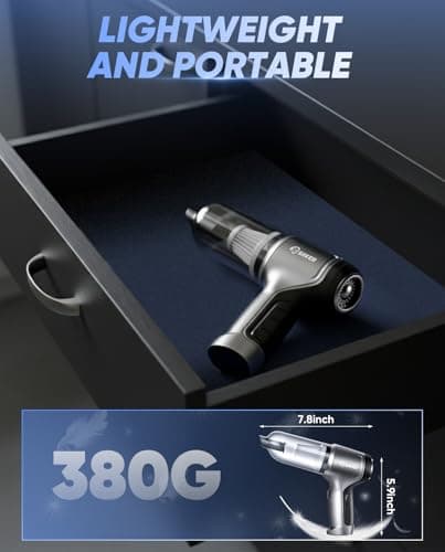 Saker Car Vacuum Portable Cordless Handheld Car Vacuum 15000PA High Power with Brushless Motor and Blower for Cars,Office,Home Cleaning HL107B 6