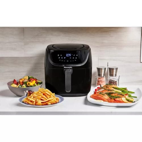 Power-XL Vortex Pro Air Fryer 8 Quart, 1700W, Nonstick Coating, Dishwasher-Safe, Built-in Food Dehydrator, Automatic Shut-Off, LED Touchscreen, 10 Presets, XL Kitchen Appliances 6