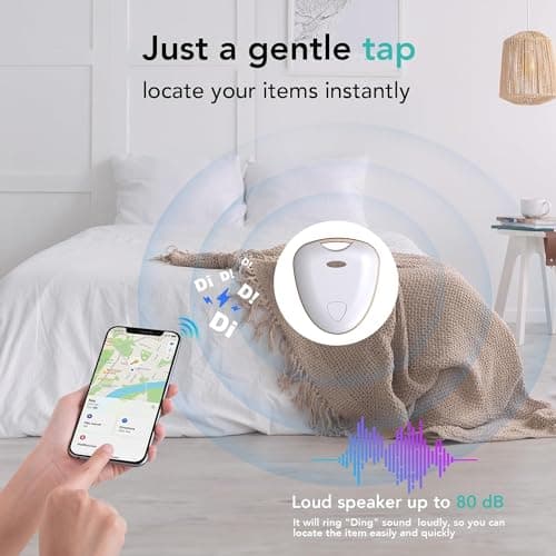 Romansei Key Finder Luggage Tracker, Tracker Like Airtag Works with Find My(iOS only), MFi Certified, Item Locator, Smart Tracker Tag, Bluetooth Tracker for Dog, Bags, Keys and Wallets (2 Pack) 6