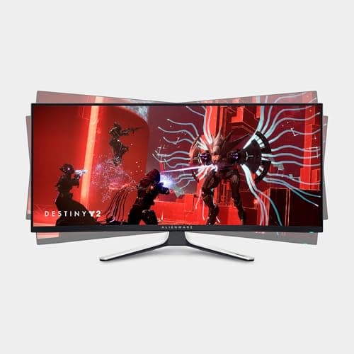 Alienware AW3423DW Curved Gaming Monitor 34.18 inch Quantom Dot-OLED 1800R Display, 3440x1440 Pixels at 175Hz, True 0.1ms Gray-to-Gray, 1M:1 Contrast Ratio, 1.07 Billions Colors - Lunar Light 10