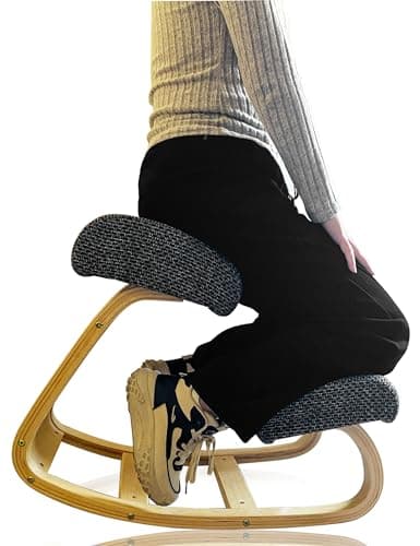 Kneeling Chair, Ergonomic Desk Chair for Office Home - Improve Your Posture with Angled Rocking Stool - Solid Wood Rocking Chair with High-Resilience Foam Seat Cushions 7