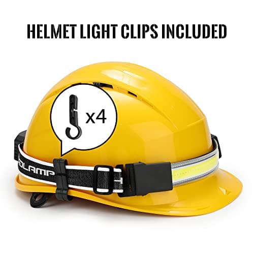 Adelante LED Headlamp Flashlight, 1000LM 230Wide-Beam USB Rechargeable Head Light with Taillight(Individual Control) & 8 Clips Waterproof Headlight Headlamps for Running and Camping (2 Pack, Black) 5