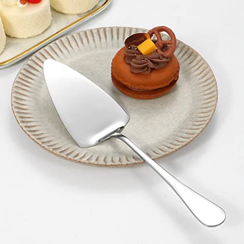 Stainless Steel Serving Utensils,8 Pcs Serving Set with Serving Spoons,Serving Fork,Soup Ladle,Lasagna Server,Pie Server,Polished Serving Utensil Set for Buffet Parties Home,Dishwasher Safe 6