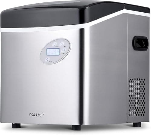 NewAir 50 lb. Countertop Ice Maker | Portable Bullet Ice Machine | 12 Cubes in 7 Minutes, 3 Ice Sizes | Stainless Steel, Self-Cleaning, BPA-Free 13