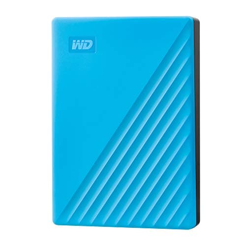 WD 4TB My Passport, Portable External Hard Drive, Blue, backup software with defense against ransomware, and password protection, USB 3.1/USB 3.0 compatible - WDBPKJ0040BBL-WESN