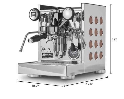 Rocket Espresso Appartamento TCA Espresso Machine (Stainless/Copper) 10