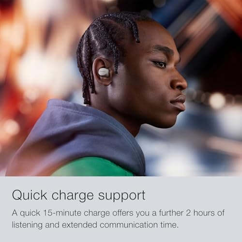 Bowers & Wilkins Pi6 Wireless Earbuds-Cloud Grey, in-Ear Wireless Bluetooth Earphones with aptX Adaptive & 12mm Drivers, Bespoke Active Noise Cancelling Earbuds, 3 Built-in Mics, 15-Min Quick Charging 7