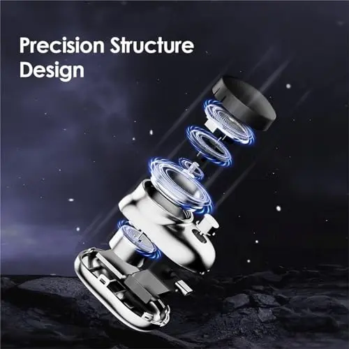 Mini Shaver Men 2023, Mini-Shave Portable Electric Shaver, Electric Razor for Men, Waterproof Powerful Storm Shave, Rechargeable Razor Easy One-Button Use (Blue) 7