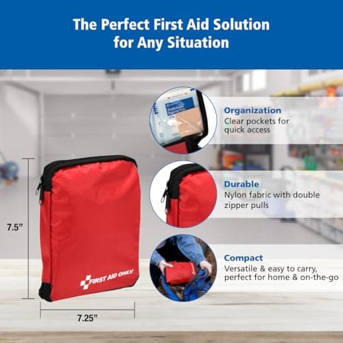 First Aid Only 313 Piece Home & Go Emergency First Aid Kit (91081) 7