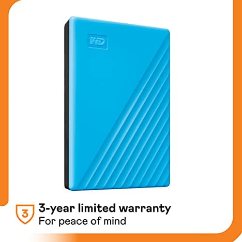 WD 2TB My Passport, Portable External Hard Drive, Blue, backup software with defense against ransomware, and password protection, USB 3.1/USB 3.0 compatible - WDBYVG0020BBL-WESN 6