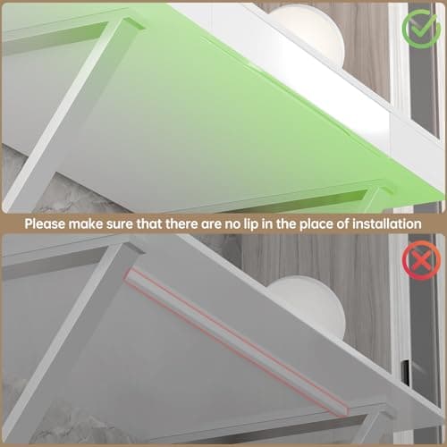 FRETONBA Under Desk Drawer Slide Out Hidden Under Table Storage, White Standing Under Desk Drawers Attachment with 2 Installation Methods (Screw/Adhesive), Large Under Cabinet Drawer for Office/Home 6