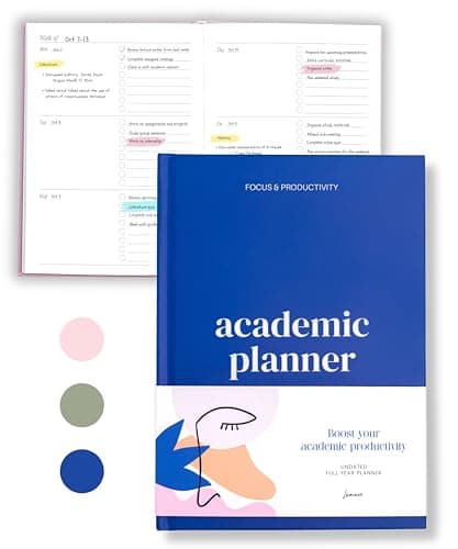 Lamare Academic Planner 2026 College Essentials – Undated Weekly College Student Planner for Homeschool, High School, College & Nursing Students