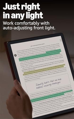 Amazon Kindle Scribe Colorsoft 64GB (newest model) — 11” paper-like color display with front light — Thin, light, powerful — Write in notebooks, documents, and books. Includes Premium Pen - Fig 8