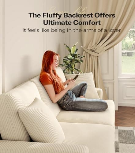 Kidirect 87in Corduroy Couch 9