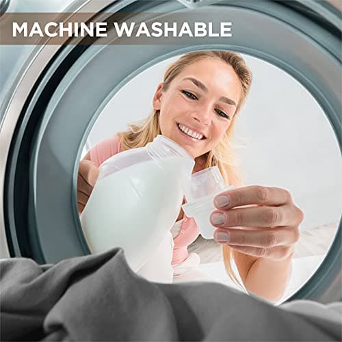 Westinghouse Heated Blanket Queen Size, Soft Flannel to Sherpa Electric Blanket with 10 Heating Levels, 12 Hours Auto Off, Fast Heating Blanket, Machine Washable, 84x90 Inch, Charcoal 9