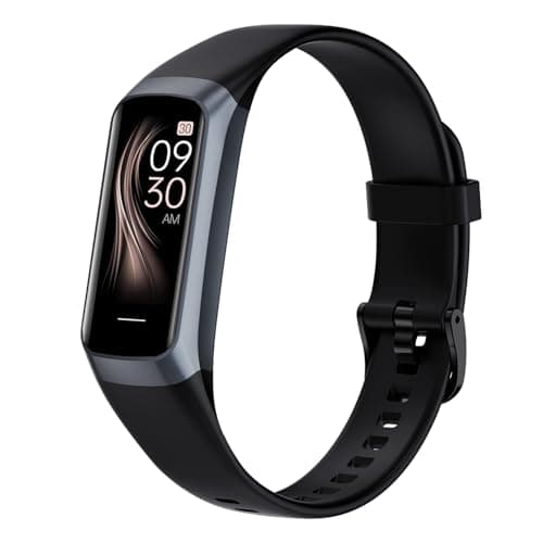 Fitness Tracker with Heart Rate/Blood Oxygen/Sleep Monitor, 20+ Sports Modes Smart Watches for Women/Men, Activity & Step Tracker Smart Watch for Android/iOS Phones (Dark Black)