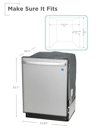 BLACK+DECKER 24" Built-In Dishwasher, Designer Series, 12-Place Setting Capacity with Stainless Steel Tub, Dish Washer with 6 Wash Programs, Low Noise, ENERGY STAR Certified, BDW300MHS 7