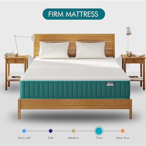 Swbvs Firm Full Mattress, 10 inch Cooling-Gel Memory Foam & Pocket Spring Hybrid, Firm Feel, Full Size, CertiPUR-US Certified 5