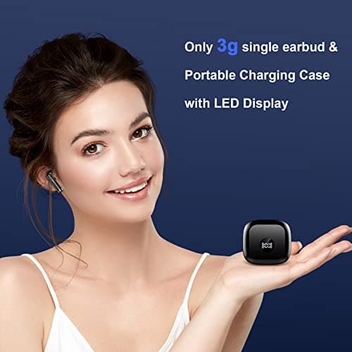 Wireless Earbuds, Bluetooth 5.4 Headphones Stereo Bass, in Ear Earphones 4 ENC Noise Cancelling Mic, 40H Playtime Ear Buds with Mini USB C Charging Case, IP7 Waterproof Sports Earbuds for Android iOS 6