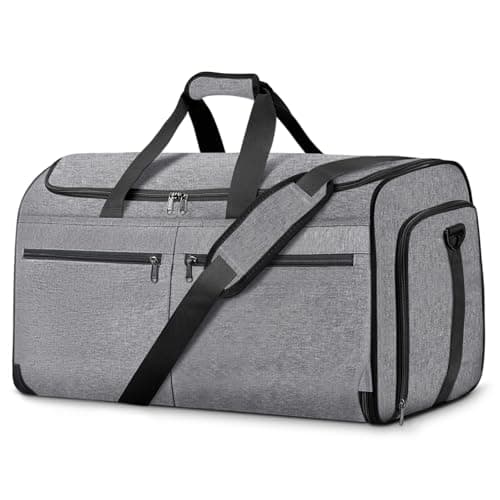 Carry on Garment Bag for Travel, Bukere Convertible Travel Duffel Suit with Shoe Compartment, Detachable Shoulder Strap, 2 in 1 Weekender Men Women
