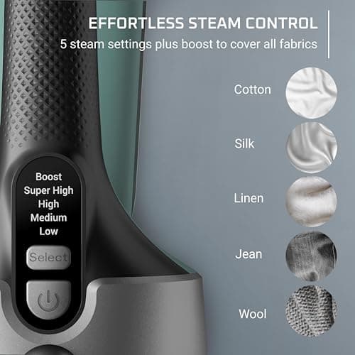 Rowenta Handheld Steamer for Clothes, Pure Force 2in1 Steamer & Iron, 1875W, Vertical/Horizonal Steaming & Ironing, Lightweight, Auto-off, XL power, 1875 Watts, DR8822 9