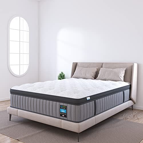 BedStory Firm Queen Mattress 12 Inch - Deep Sleep Hybrid Mattresses Pain Relief - 7-Zone Contouring Spring Bed in a Box, Extra Lumbar Support - 365-Night Trial, Fiberglass-Free, CertiPUR-US Certified 6
