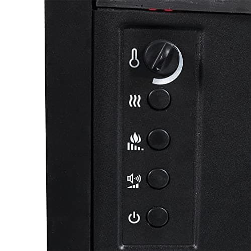 duraflame® Electric Log Set 1,000 Sq Ft Infrared Heater, Faux Logs Insert with LED Flames for Existing Fireplaces, Crackling Sounds, Remote Control Included 9