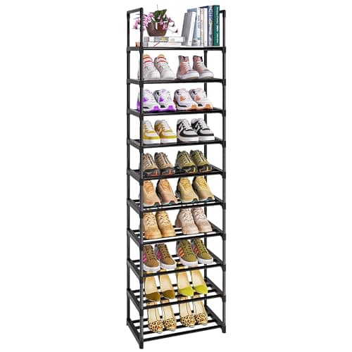 OYREL Shoe Rack, Sturdy Metal Shoe Rack Organizer,Narrow Shoe Racks for Closets,Shoes Rack,Shoe Stand,Shoe Shelf