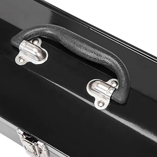 Torin ATB102B 16" Hip Roof Style Portable Steel Tool Box with Metal Latch Closure, Black 5