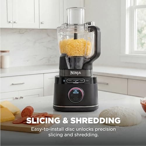 Ninja Kitchen System | All-in-One Food Processor & Blender | With 8-Cup Bowl & (1) 24 oz. To-Go Cup | For Smoothies, Cookie Dough, Salsas, Cole Slaw & More | 1800 Watt | Black | TB401 10