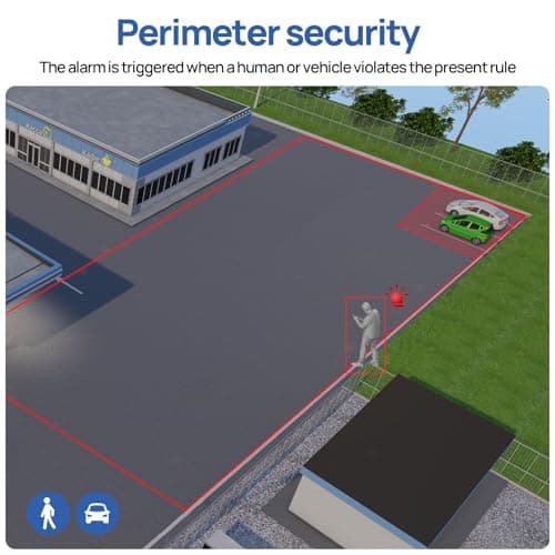 PANOEAGLE 4K 8MP PTZ IP POE Outdoor Camera,Pan Tilt 18X Optical Zoom,Human Auto Tracking & Human/Vehicle Detection,PTZ Security Camera with 328ft IR Night Vision,Two-Way Audio, 512G SD Card 9