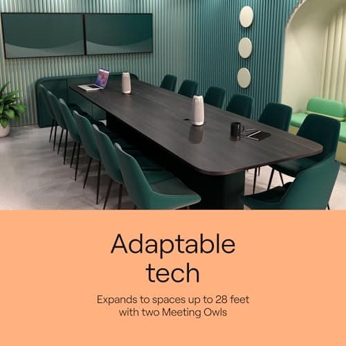 Owl Labs Meeting Owl 3 - 360° 1080p HD Conference Room Camera, AI-Driven Speaker-Tracking, 18-Foot Mic Pickup - Certified for Microsoft Teams - Works with Zoom, Google Meet - Plug & Play Setup 7