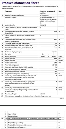 35'' Curved UltraWide QHD HDR Monitor with FreeSync™ 13