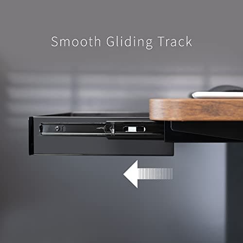 VIVO 13 inch Under Desk Mounted Sliding Pull-out Drawer for Office Desk, Pull Handle, Storage Organizer for Sit Stand Workstation, Black, DESK-DR1H-B 6