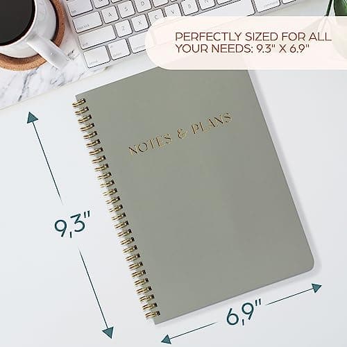 Beautiful Daily Planner And Notebook With Hourly Schedule - Aesthetic Spiral To do List Notepad to Easily Organize Your Tasks And Appointments - Stylish Book And School Or Office Supplies For Women 8