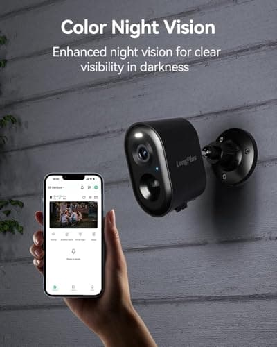 LongPlus Vicohome Security Cameras Wireless: Wireless Camera for Home Security, 2K Battery Powered WiFi Cameras Outdoor with AI Motion Detection, 2-Way Talk, Cloud/SD Storage, 2Pack 6